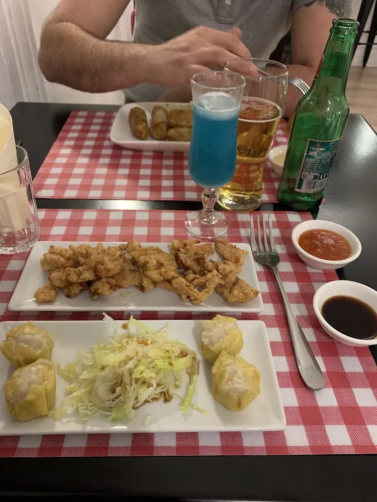 Poulet Croustillant Et Bouchée de Crevettes